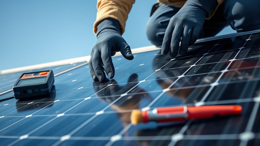 solar panel damage and faults