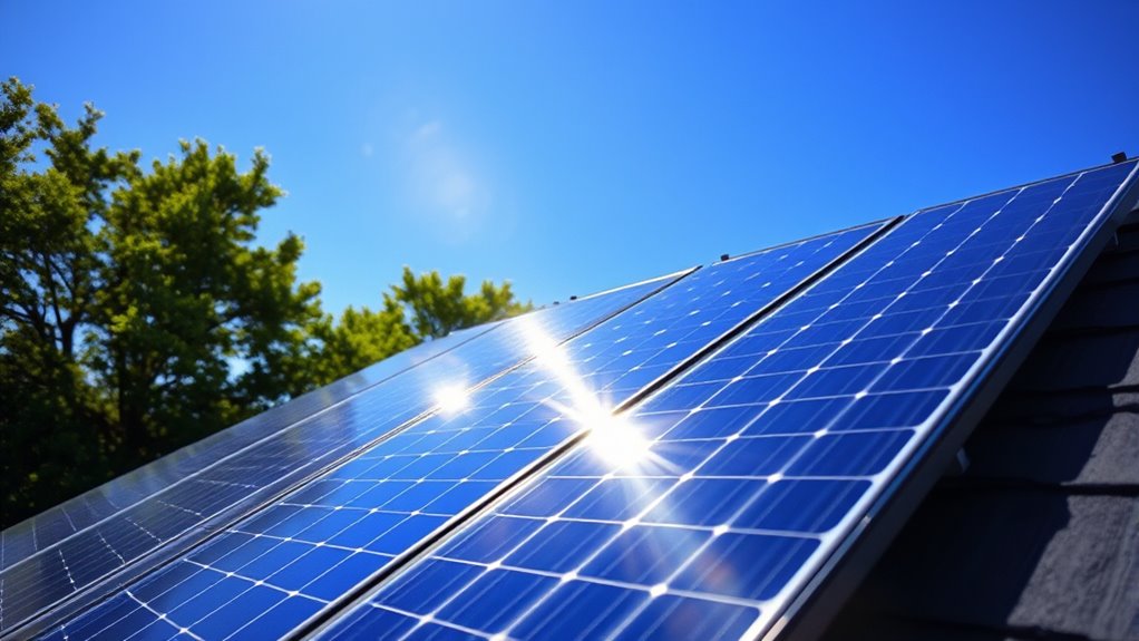 solar panel radiation emission