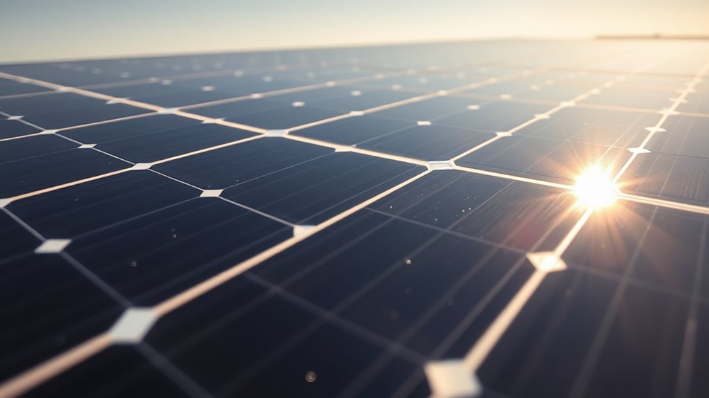 solar panel surface temperatures