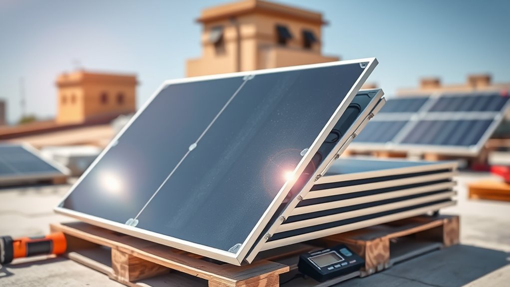 solar panel weight details