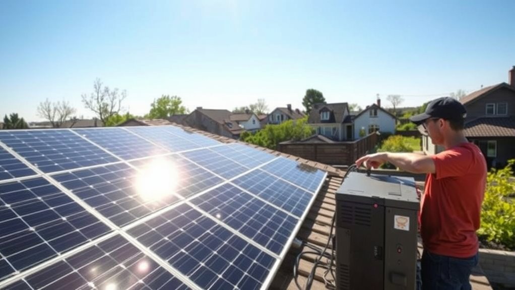 solar panels and outages