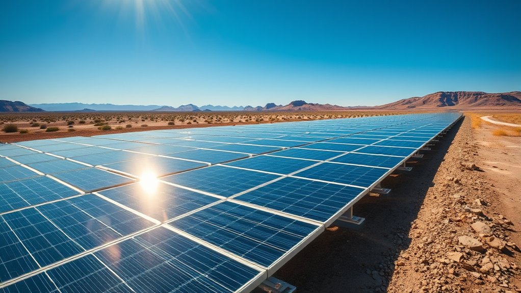 solar panels conserve water
