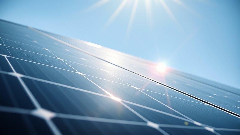 solar panels do not emit radiation