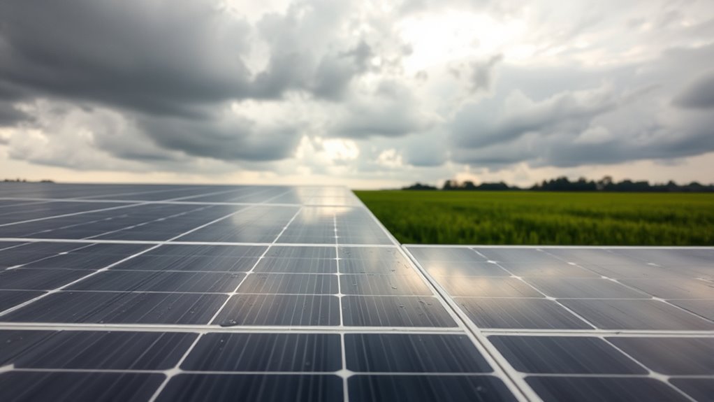 solar panels function in cloudy conditions