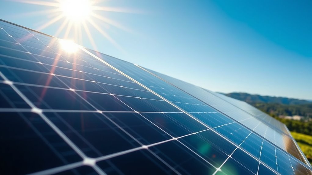 solar panels generate clean energy