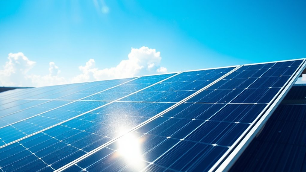 solar panels heat up