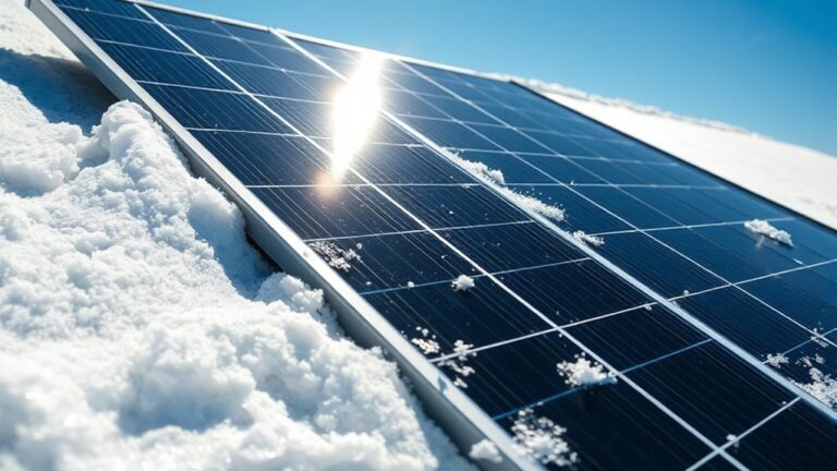 solar panels melt snow