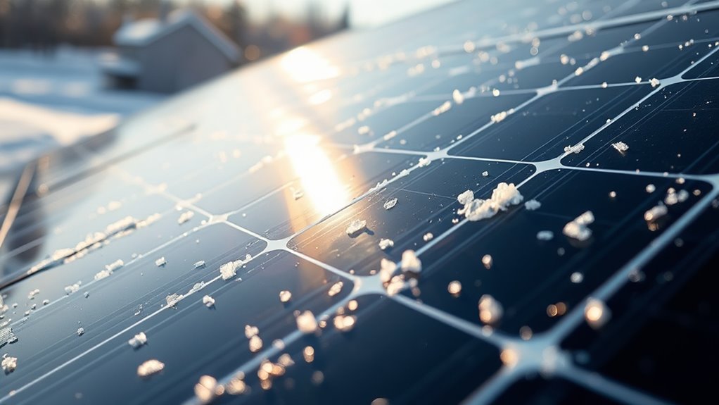 solar panels melt snow