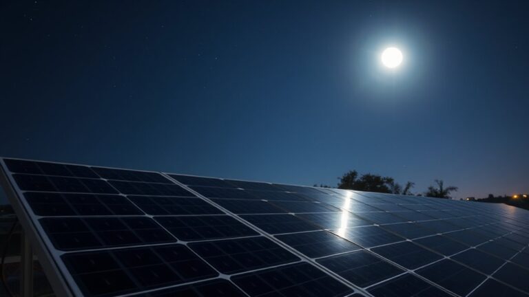 solar panels night function