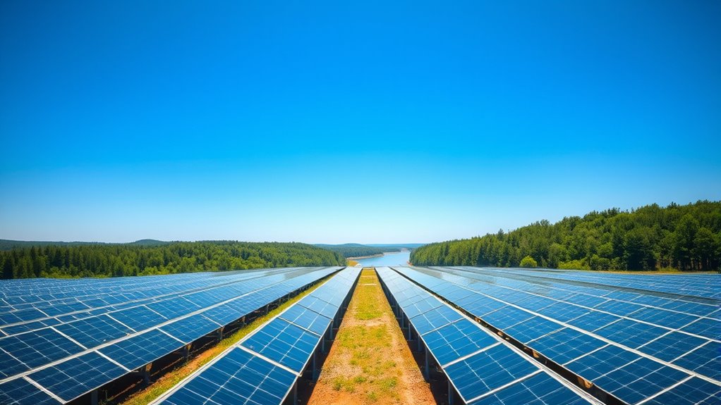 solar panels prevent pollution