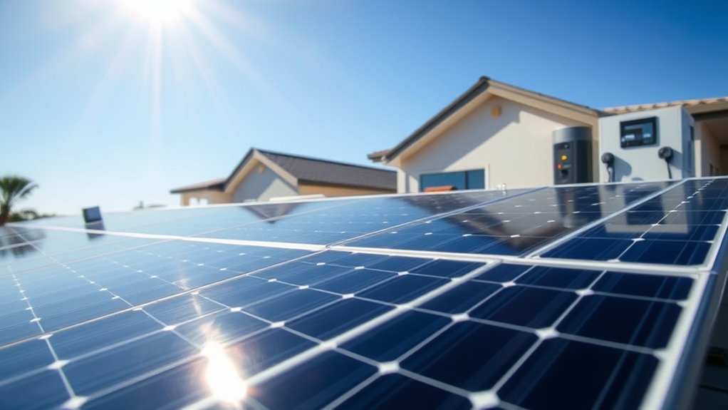 solar panels produce direct current