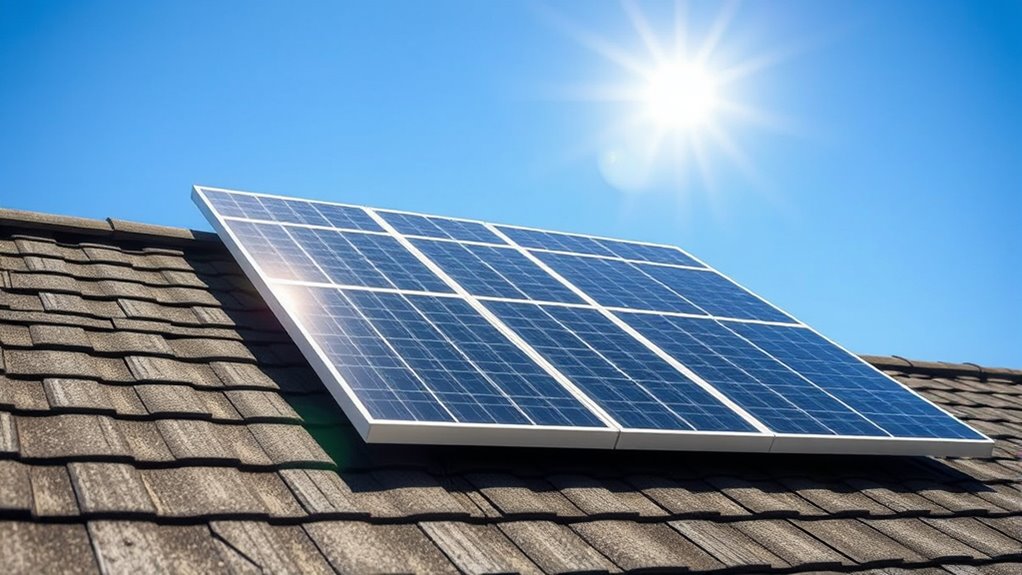 solar panels shield roof damage