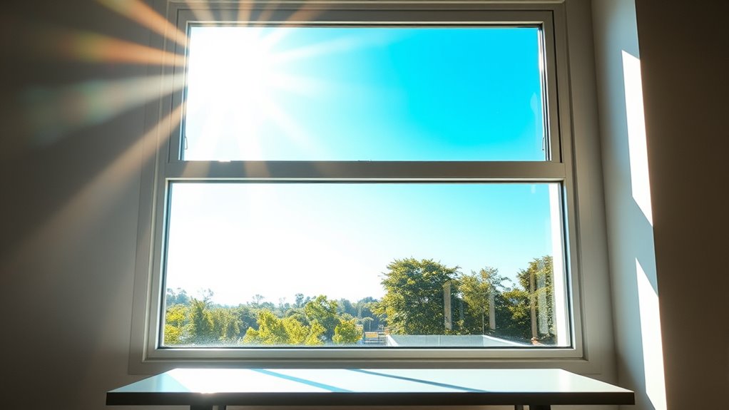 solar panels through windows