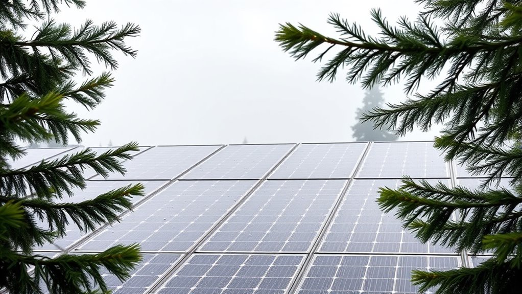 solar panels work on cloudy days