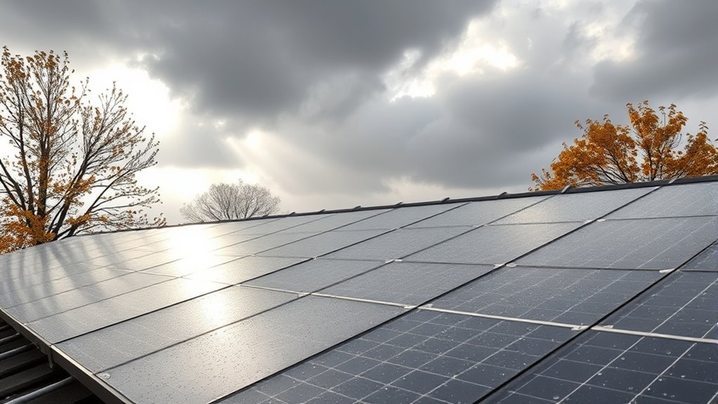 solar panels work on cloudy days