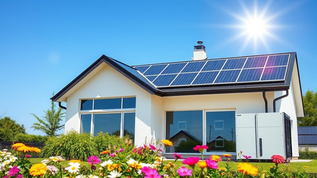 solar powered home operation