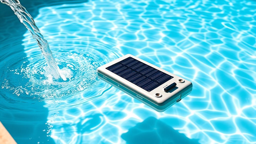 solar powered ionizer eliminates algae
