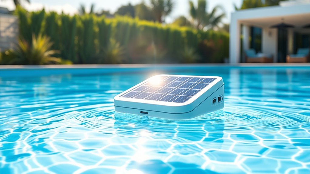 solar powered metal ion release