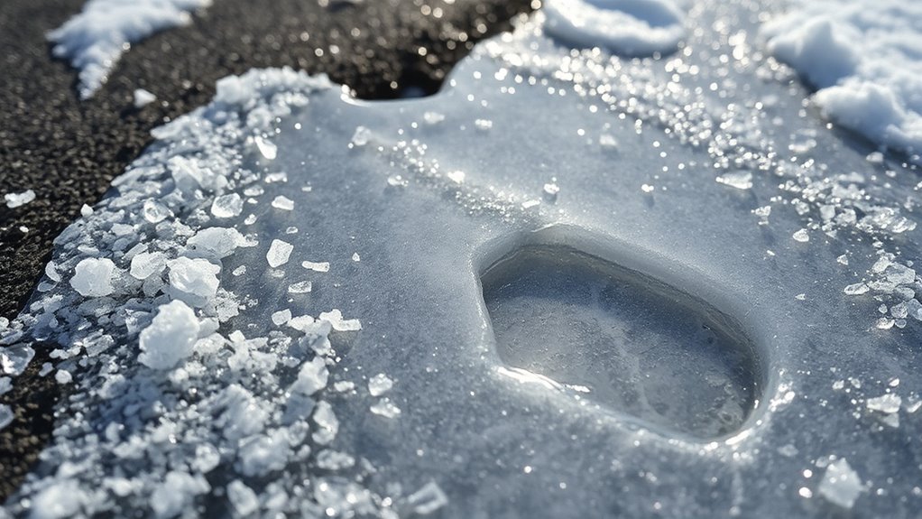 solar salt melts ice