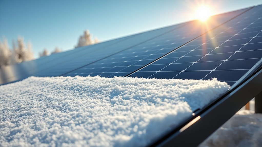 sun warms and melts snow
