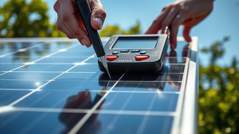 test solar panel voltage