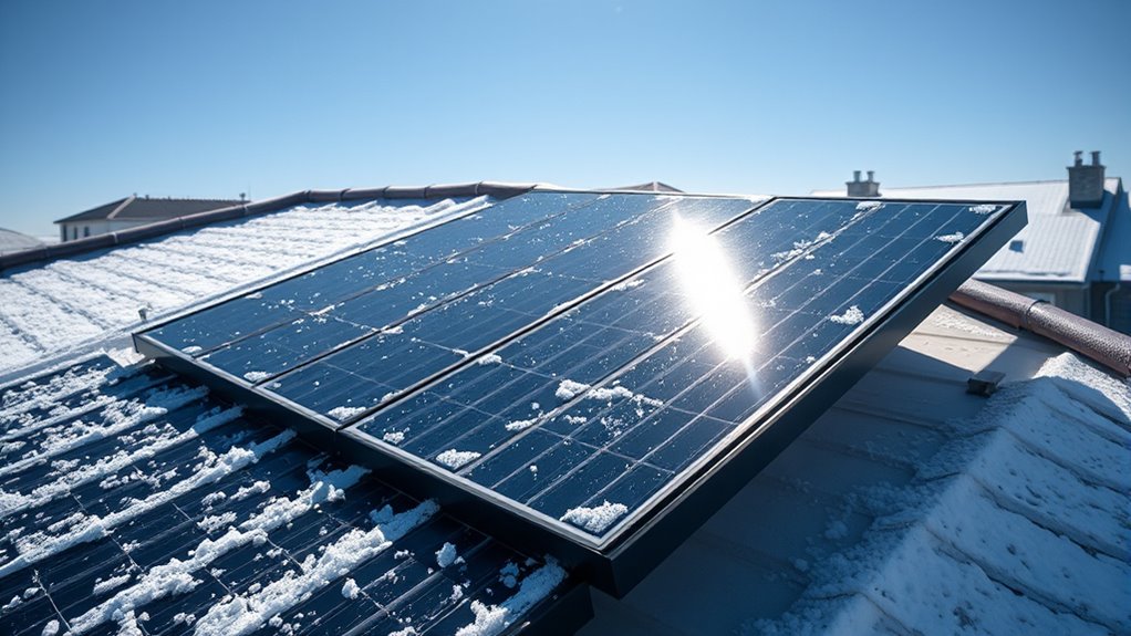 tilt panels for snow shed
