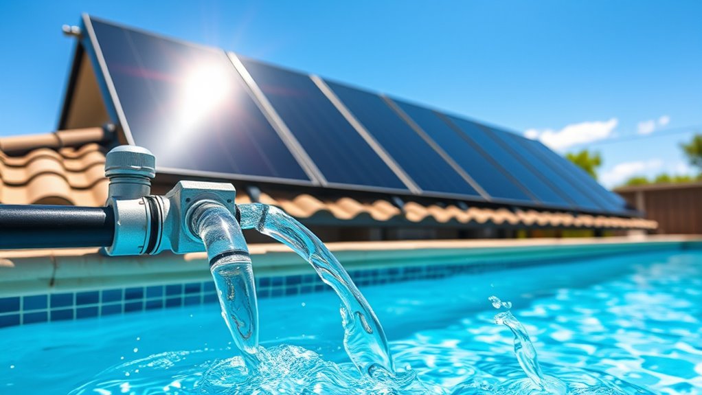 water flows through solar system