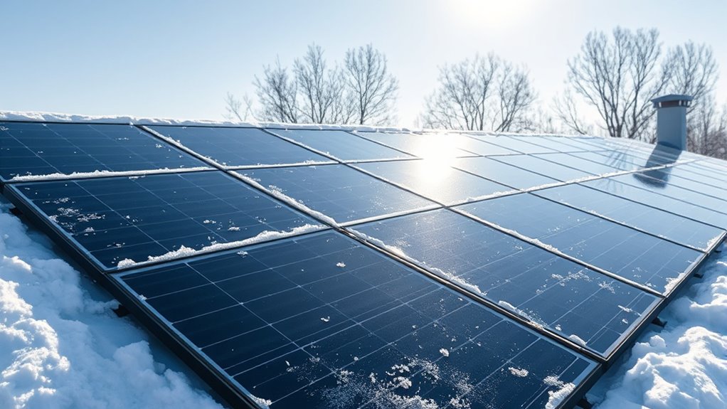 winter solar panel efficiency